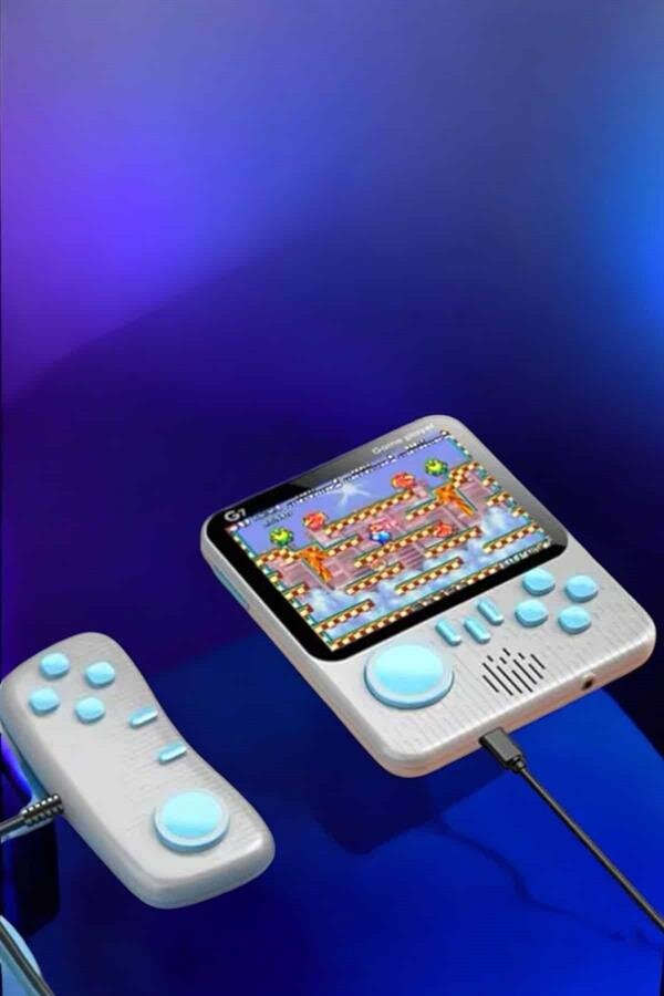 El Atarisi 3.5 inç Ekran Çift Konsol 666 Adet Retro Oyun Gamepad El Atarisi 3.5 inç Ekran Çift Konsol 666 Adet Retro Oyun Gamepad