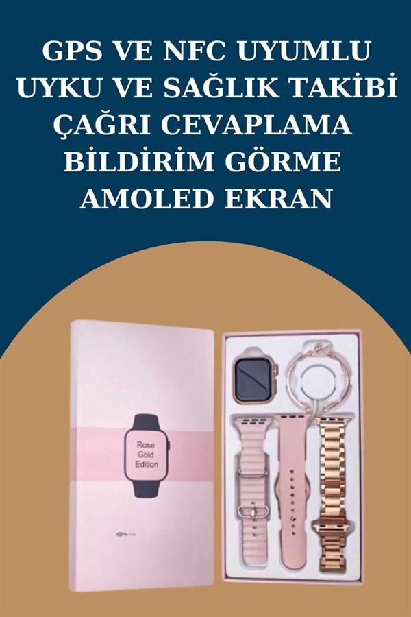 Kadınlar İçin 3 Kordonlu Akıllı Saat ve Dijital Göstergeli Powerbankli Bluetooth Kulaklık Dokunmatik Kontrol Kadınlar İçin 3 Kordonlu Akıllı Saat ve Dijital Göstergeli Powerbankli Bluetooth Kulaklık Dokunmatik Kontrol