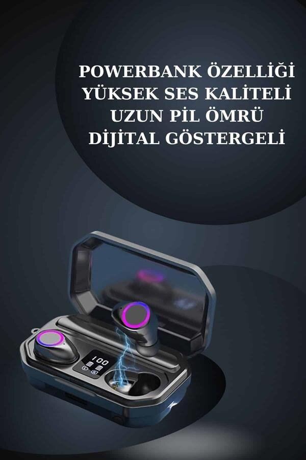 Kadınlar İçin 3 Kordonlu Akıllı Saat ve Dijital Göstergeli Powerbankli Bluetooth Kulaklık Dokunmatik Kontrol Kadınlar İçin 3 Kordonlu Akıllı Saat ve Dijital Göstergeli Powerbankli Bluetooth Kulaklık Dokunmatik Kontrol
