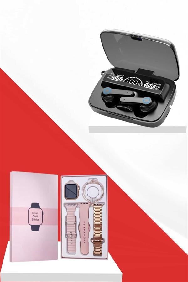 Dijital Göstergeli Powerbank Bluetooth Kulaklık ve Yeni Nesil Amoled Ekran Akıllı Saat Dijital Göstergeli Powerbank Bluetooth Kulaklık ve Yeni Nesil Amoled Ekran Akıllı Saat