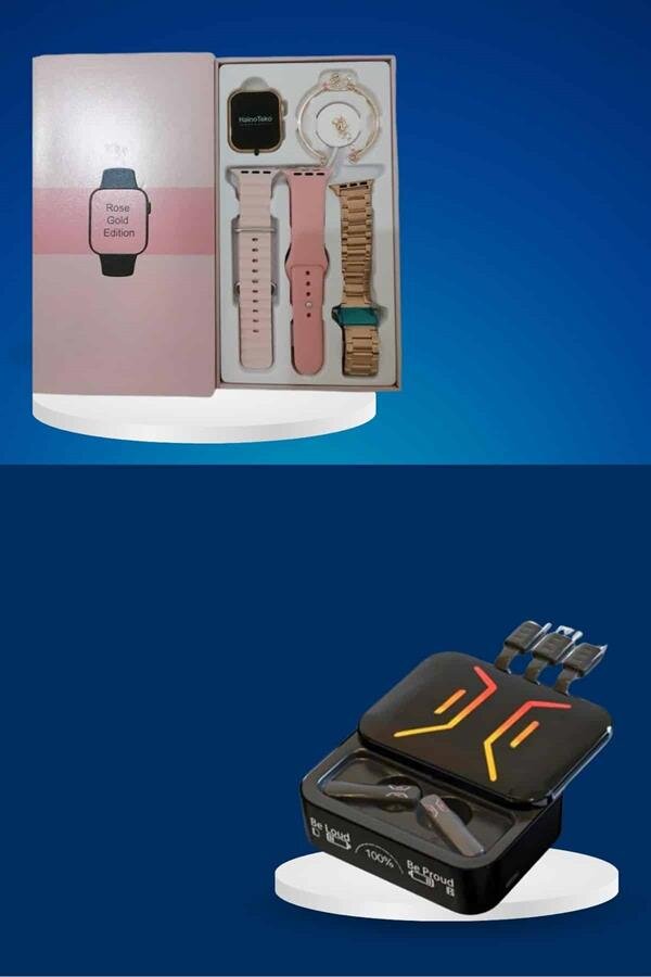 Wireless Şarjlı Akıllı Saat ve Dijital Göstergeli Kablosuz Bluetooth Kulaklık Nabız Ölçer Wireless Şarjlı Akıllı Saat ve Dijital Göstergeli Kablosuz Bluetooth Kulaklık Nabız Ölçer