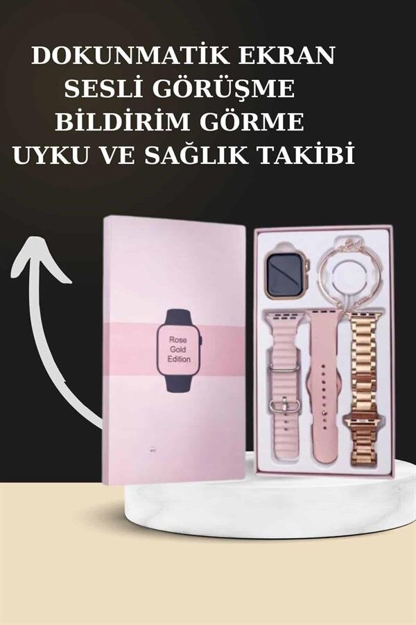 Yeni Nesil Kaliteli Akıllı Saat ve Kablosuz Bluetooth Kulaklık Yüksek Ses Kaliteli Yeni Nesil Kaliteli Akıllı Saat ve Kablosuz Bluetooth Kulaklık Yüksek Ses Kaliteli