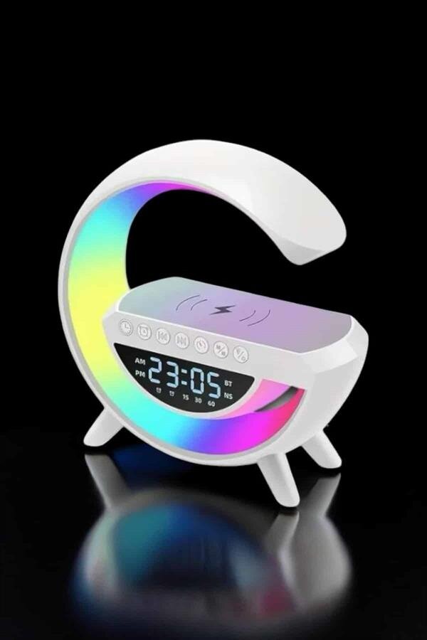 Bluetooth Hoparlör Dijital Göstergeli Wireless Şarj RGB Işıklı Bluetooth Hoparlör Dijital Göstergeli Wireless Şarj RGB Işıklı