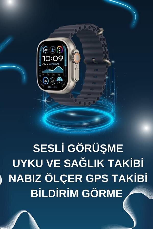 Akıllı Saat Bluetooth Bağlantılı NFC ve GPS Uyumlu Nabız Ölçer Sesli Görüşme Akıllı Saat Bluetooth Bağlantılı NFC ve GPS Uyumlu Nabız Ölçer Sesli Görüşme