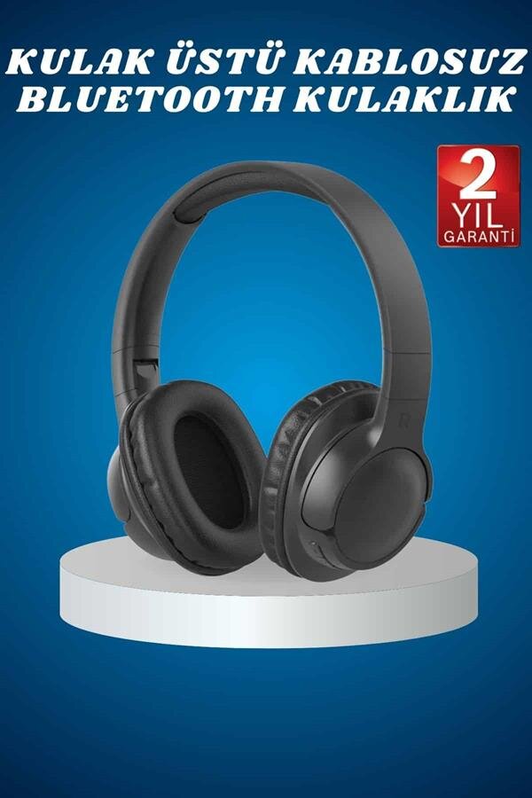 Kulak Üstü Kablosuz Bluetooth Kulaklık Yüksek Ses Kaliteli ANC Özelliği Kulak Üstü Kablosuz Bluetooth Kulaklık Yüksek Ses Kaliteli ANC Özelliği
