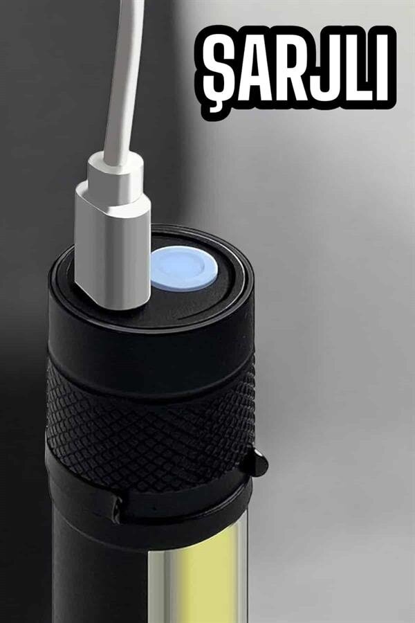 El Feneri Led USB Şarjlı Zoom Mini Led Işık Acil Durum Feneri El Feneri Led USB Şarjlı Zoom Mini Led Işık Acil Durum Feneri