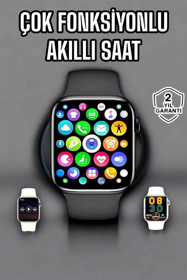 Akıllı Saat Amoled Ekran GPS ve Uyku Takibi Bluetooth Bağlantılı