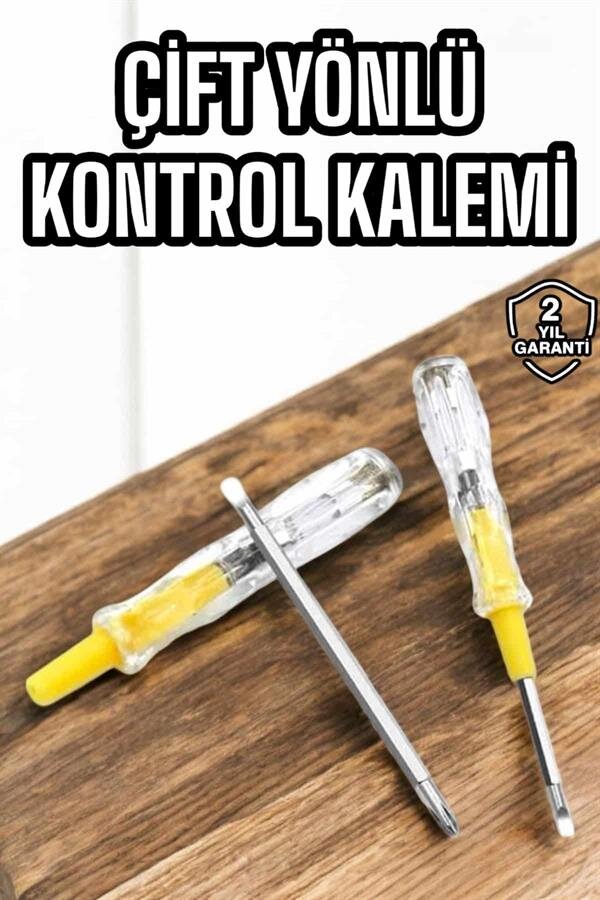 Kontrol Kalemi Nikel Kaplama Çift Başlıklı Test Cihazı Kontrol Kalemi Nikel Kaplama Çift Başlıklı Test Cihazı