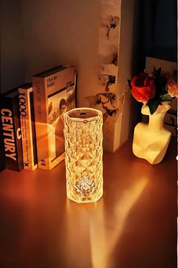Kristal Dokunmatik Ve Kumandalı Masa Ve Gece lambası Kristal Dokunmatik Ve Kumandalı Masa Ve Gece lambası