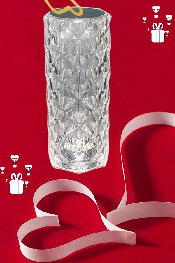 Sevgililer Günü İçin Hediye Kristal Lamba Sevgiliye Hediye USB Şarjlı Gece Lambası Sevgililer Günü İçin Hediye Kristal Lamba Sevgiliye Hediye USB Şarjlı Gece Lambası