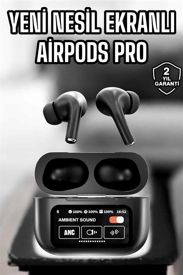 Kablosuz Bluetooth Kulaklık Ekranlı Uzun Şarj Süreli ANC Destekli Kablosuz Bluetooth Kulaklık Ekranlı Uzun Şarj Süreli ANC Destekli