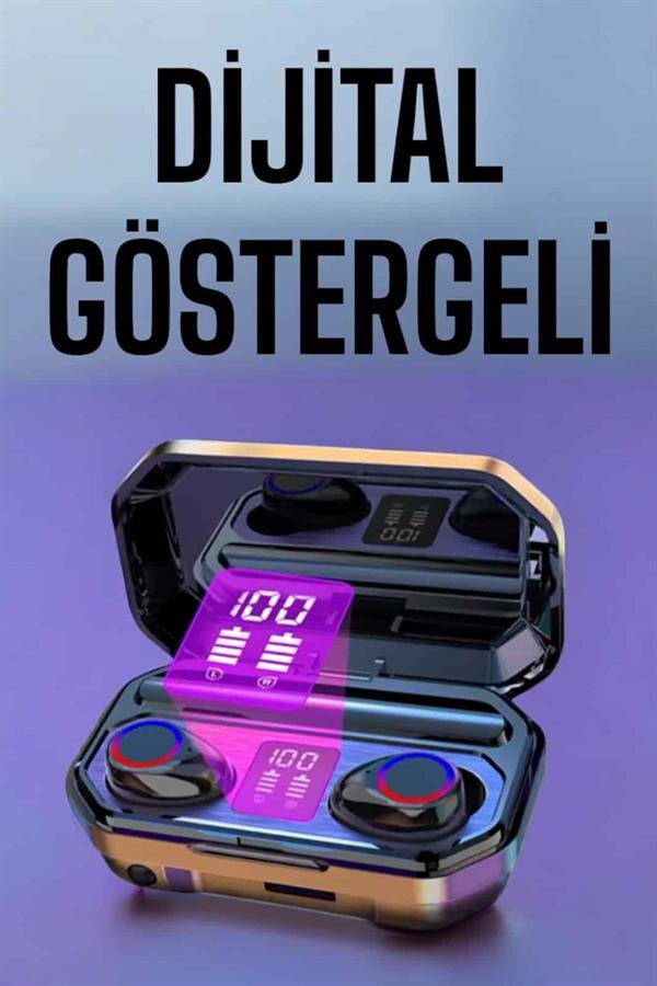 Kablosuz Bluetooth Kulaklık Dijital Göstergeli Uzun Pil Ömrü Kablosuz Bluetooth Kulaklık Dijital Göstergeli Uzun Pil Ömrü