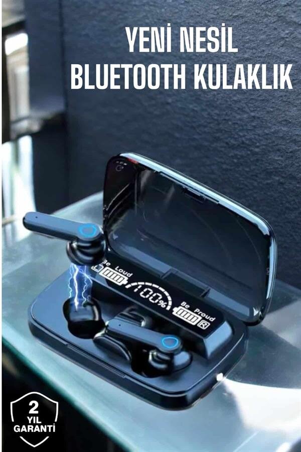 Bluetooth Kulaklık Powerbankli Dijital Göstergeli Dokunmatik Kontrol Bluetooth Kulaklık Powerbankli Dijital Göstergeli Dokunmatik Kontrol
