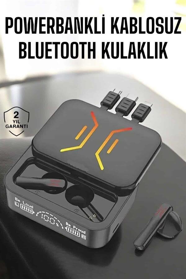 Kablosuz Bluetooth Kulaklık Powerbankli Uzun Pil Ömrü Yüksek Ses Kaliteli Kablosuz Bluetooth Kulaklık Powerbankli Uzun Pil Ömrü Yüksek Ses Kaliteli