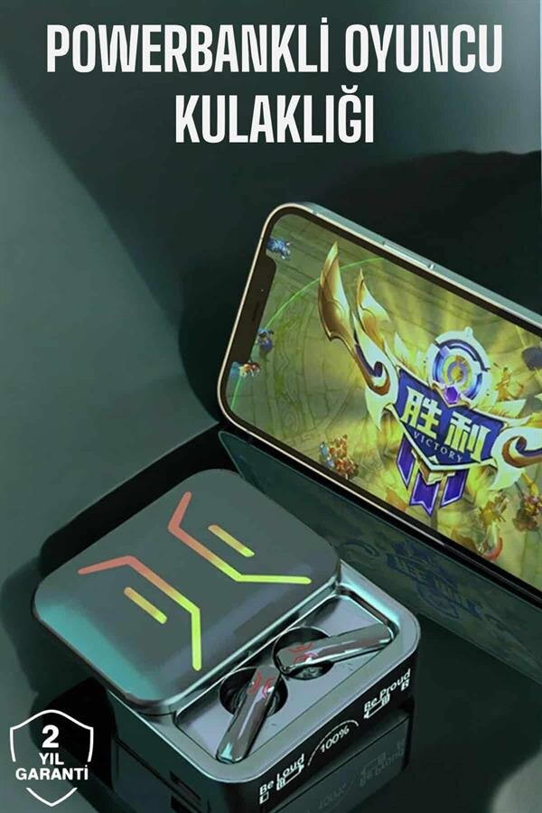 Powerbankli Bluetooth Kulaklık Yüksek Ses Kaliteli Kablosuz Powerbankli Bluetooth Kulaklık Yüksek Ses Kaliteli Kablosuz