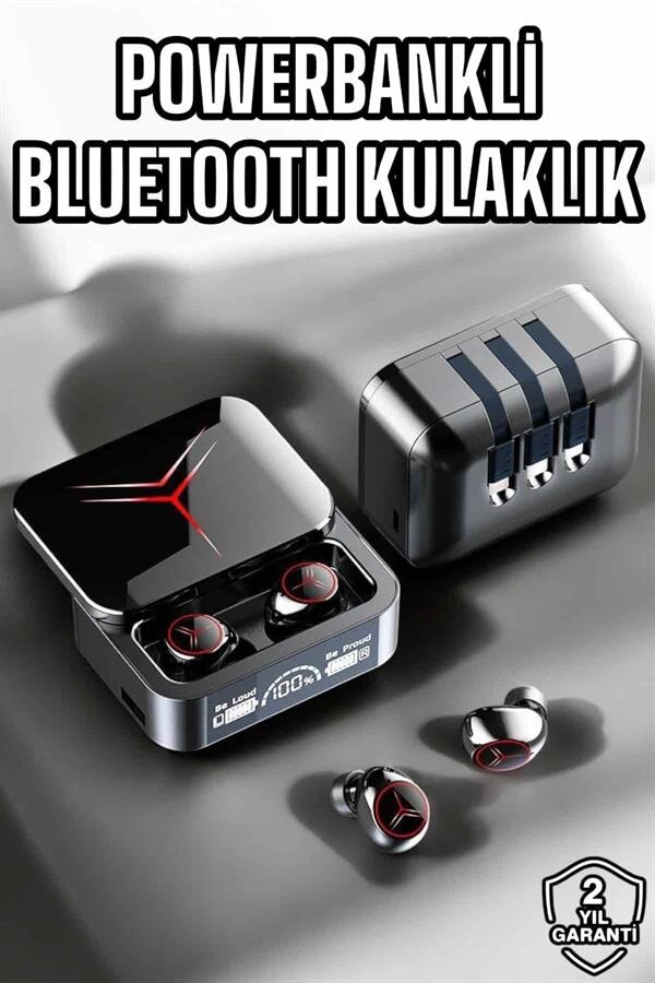 Yeni Nesil Powerbankli Bluetooth Bağlantılı Kablosuz Kulaklık Yeni Nesil Powerbankli Bluetooth Bağlantılı Kablosuz Kulaklık
