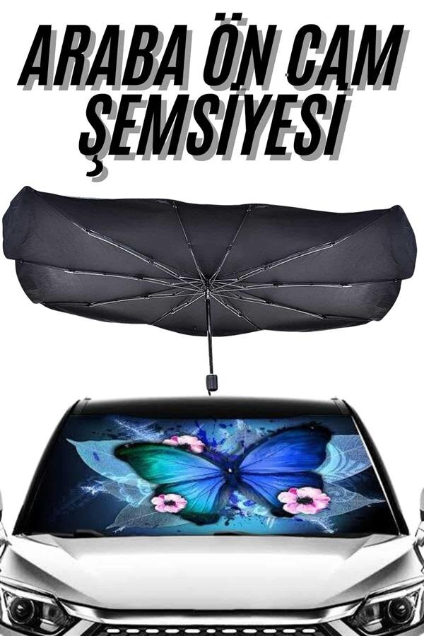 Güneş Önleyici Katlanabilir Oto Araba Güneşlik Şemsiye Tip Ön Cam Güneş Önleyici Katlanabilir Oto Araba Güneşlik Şemsiye Tip Ön Cam
