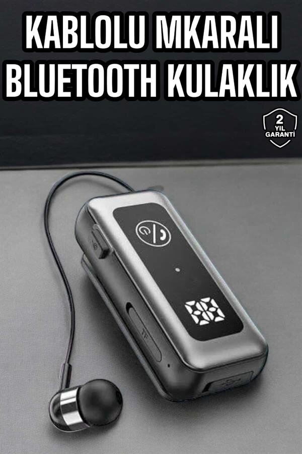 Kablolu Bluetooth Kulaklık Kulak İçi Stereo Mikrofonlu Dijital Göstergeli Kablolu Bluetooth Kulaklık Kulak İçi Stereo Mikrofonlu Dijital Göstergeli