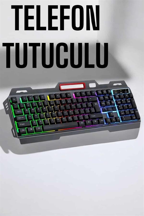 Led Işıklı Oyuncu Klavye Usb Girişli RGB Işıklı Q Klavye Mouse Hediyeli Led Işıklı Oyuncu Klavye Usb Girişli RGB Işıklı Q Klavye Mouse Hediyeli