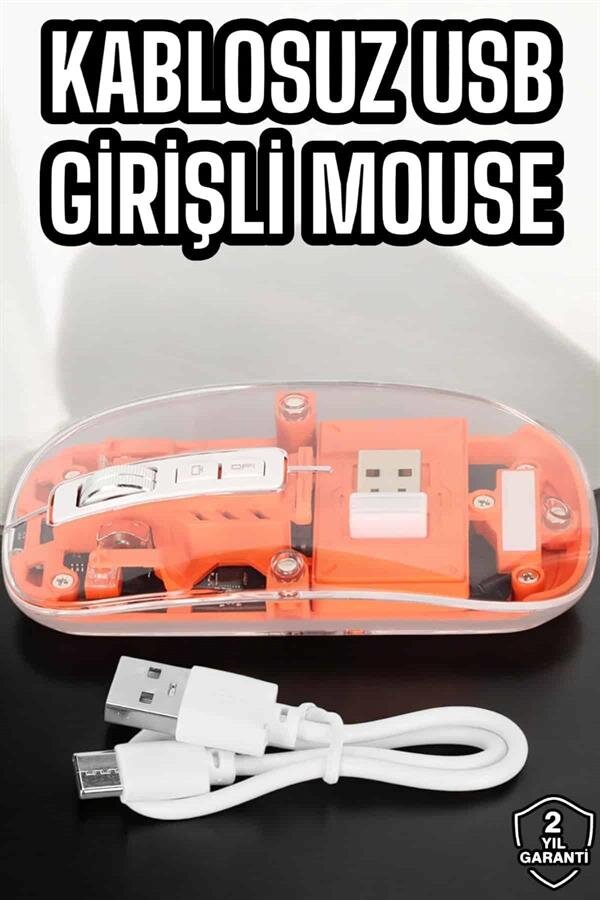 Fare Mouse Çift Modlu Kablosuz Bağlantılı 2.4GHz Destekli Fare Mouse Çift Modlu Kablosuz Bağlantılı 2.4GHz Destekli