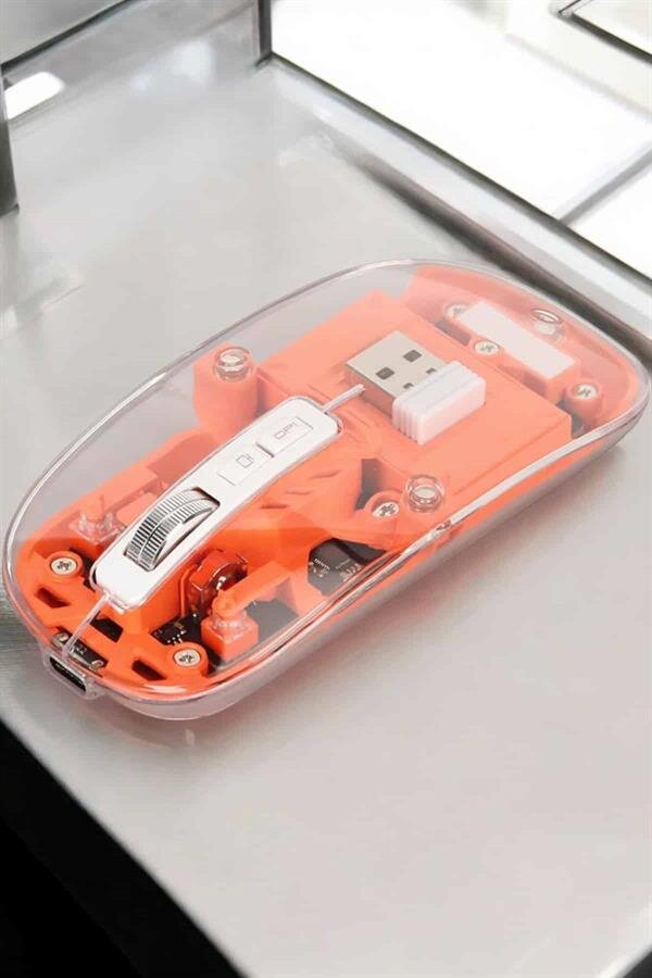 Kablosuz Mouse Fare 5.0 Bluetooth Bağlantılı USB Girişli Kablosuz Mouse Fare 5.0 Bluetooth Bağlantılı USB Girişli