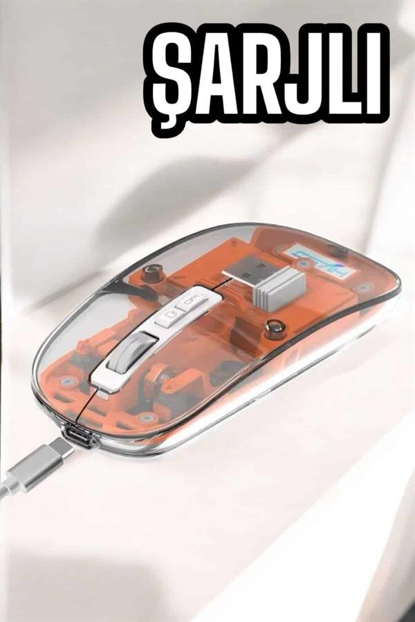 Kablosuz Mouse Fare 5.0 Bluetooth Bağlantılı USB Girişli Kablosuz Mouse Fare 5.0 Bluetooth Bağlantılı USB Girişli