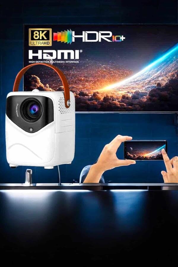 Taşınabilir Android Projeksiyon Wifi Destekli 4K Multimedia Tabanlı Ev Ve Ofis Tipi Taşınabilir Android Projeksiyon Wifi Destekli 4K Multimedia Tabanlı Ev Ve Ofis Tipi
