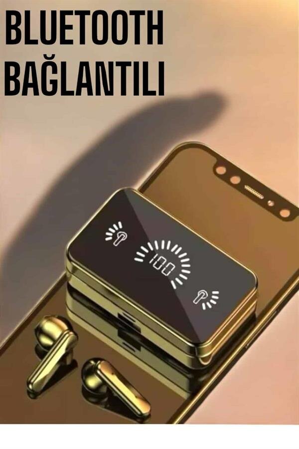 Aynalı Bluetooth Kulaklık Telefon Standlı Dijital Göstergeli Aynalı Bluetooth Kulaklık Telefon Standlı Dijital Göstergeli