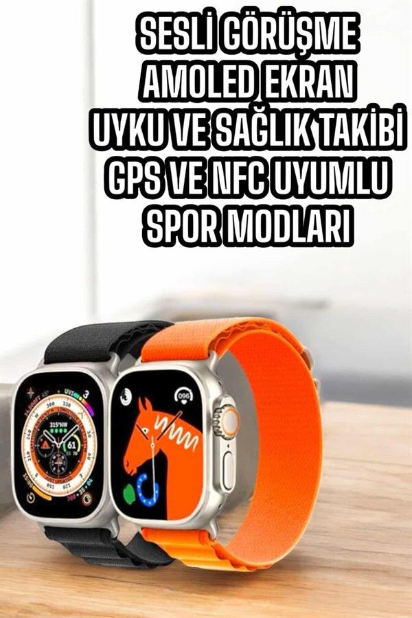Akıllı Saat Uyku ve Spor Takibi Yeni Nesil Bluetooth Bağlantılı Amoled Ekran Akıllı Saat Uyku ve Spor Takibi Yeni Nesil Bluetooth Bağlantılı Amoled Ekran