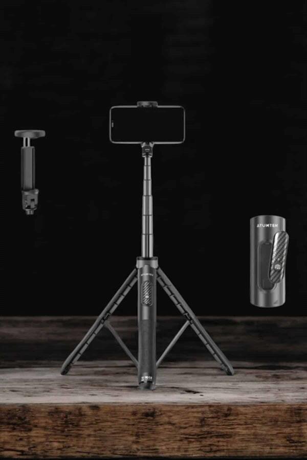 Tripod Kablosuz Bluetooth Bağlantılı Selfie Çubuğu 360 Derece Dönebilen Tripod Kablosuz Bluetooth Bağlantılı Selfie Çubuğu 360 Derece Dönebilen