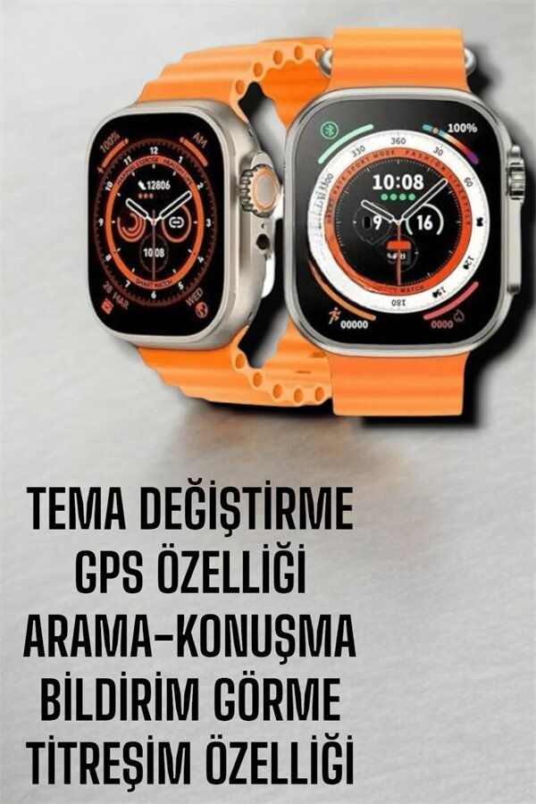 Suya ve Toza Dayanıklı 45 MM Akıllı Saat Bildirim ve Cevapsız Çağrı Görüntüleme Suya ve Toza Dayanıklı 45 MM Akıllı Saat Bildirim ve Cevapsız Çağrı Görüntüleme