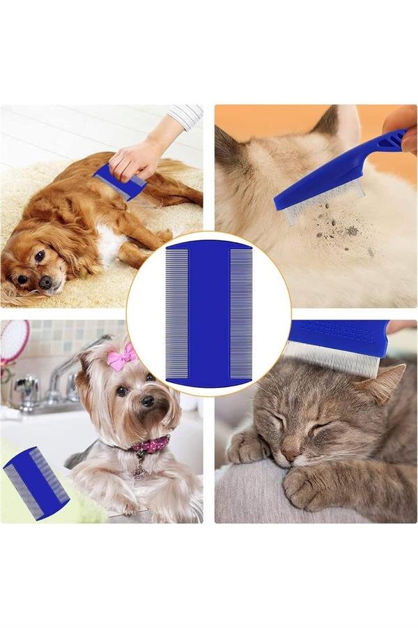 Evcil Hayvan Tarak Seti 4'lü Bit Tarağı Ked Köpek Tüyüne Uygun Evcil Hayvan Tarak Seti 4'lü Bit Tarağı Ked Köpek Tüyüne Uygun