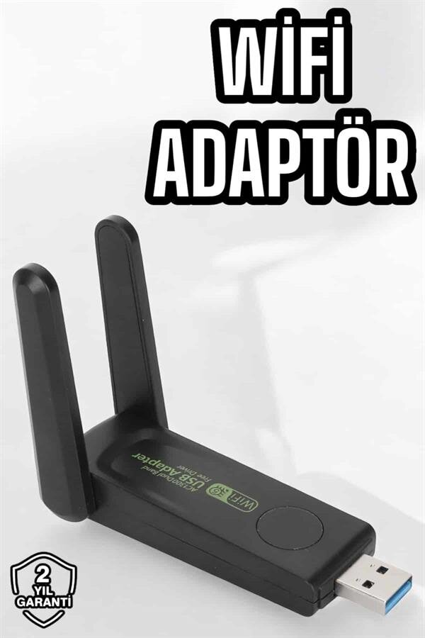 Dual Band Wifi Alıcı Adaptör USB 3.0 Destekli Dual Band Wifi Alıcı Adaptör USB 3.0 Destekli