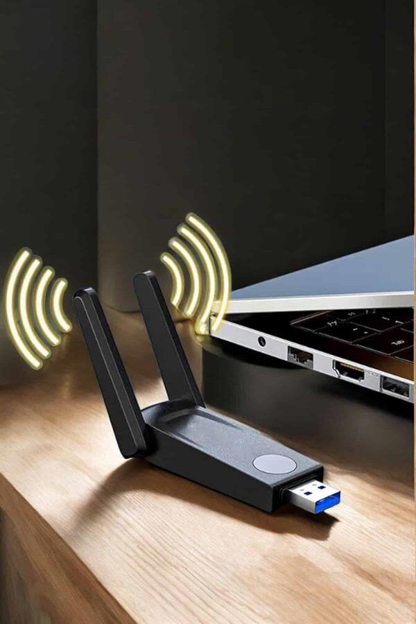 Dual Band Wifi Alıcı Adaptör USB 3.0 Destekli Dual Band Wifi Alıcı Adaptör USB 3.0 Destekli