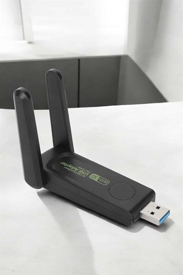 Dual Band Wifi Alıcı Adaptör USB 3.0 Destekli Dual Band Wifi Alıcı Adaptör USB 3.0 Destekli
