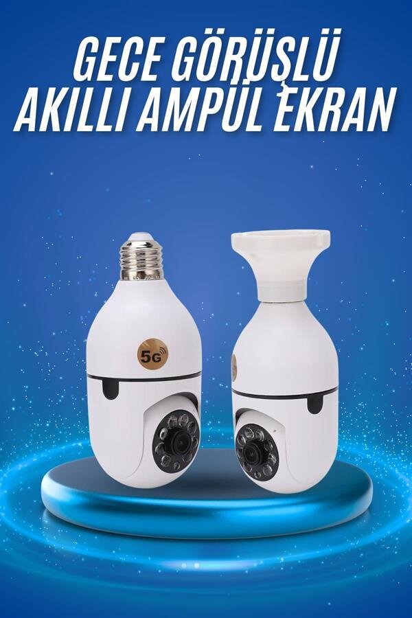 Gece Görüşlü Akıllı Dönebilen Ev Kamerası Ampül Kamera Gece Görüşlü Akıllı Dönebilen Ev Kamerası Ampül Kamera