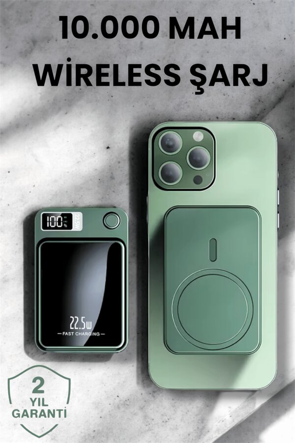 Pratik ve Taşınabilir 10.000 mAh Wireless Powerbank Hızlı Şarj Avantajı Pratik ve Taşınabilir 10.000 mAh Wireless Powerbank Hızlı Şarj Avantajı