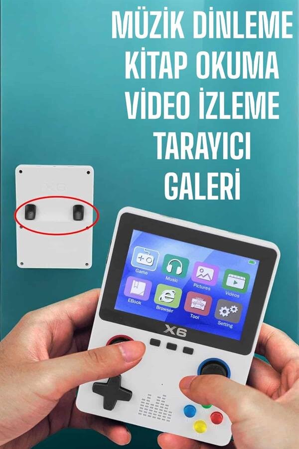 Şarjlı El Atarisi 3.5 İnç Ekran Kitap Okuma, Müzik Dinleme Ve Video İzleme Şarjlı El Atarisi 3.5 İnç Ekran Kitap Okuma, Müzik Dinleme Ve Video İzleme