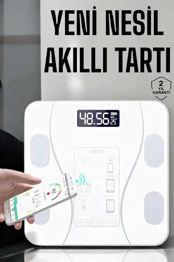 Tartı Baskül Dijital Elektronik Tartı Vücut Analiz Wifi Akıllı Yağ Ölçer Tartı Baskül Dijital Elektronik Tartı Vücut Analiz Wifi Akıllı Yağ Ölçer