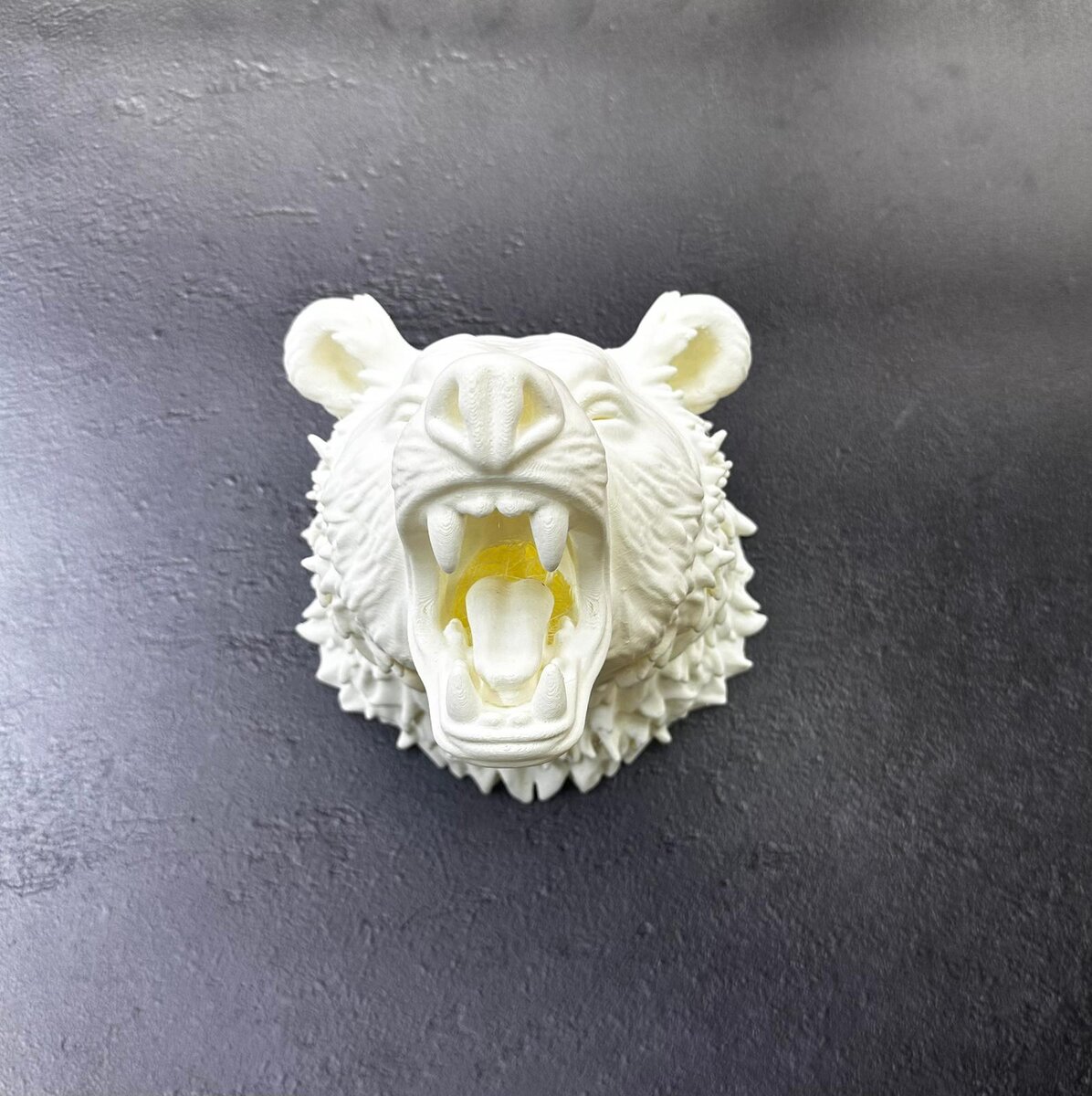 Özel Tasarım Beyaz Ayı Duvar Aksesuarı 3D Dekoratif Heykel 25x19 cm Özel Tasarım Beyaz Ayı Duvar Aksesuarı 3D Dekoratif Heykel 25x19 cm