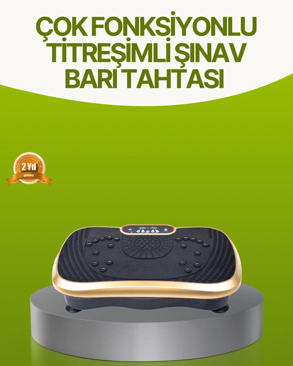 Titreşimli Egzersiz Platformu Evde Fitness ve Kas Güçlendirme