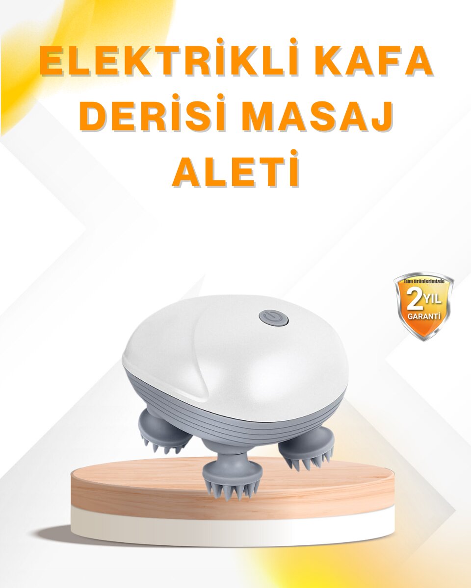 Şarjlı Kafa Masaj Aleti 3 Hız Ayarlı Derin Masaj Şarjlı Kafa Masaj Aleti 3 Hız Ayarlı Derin Masaj
