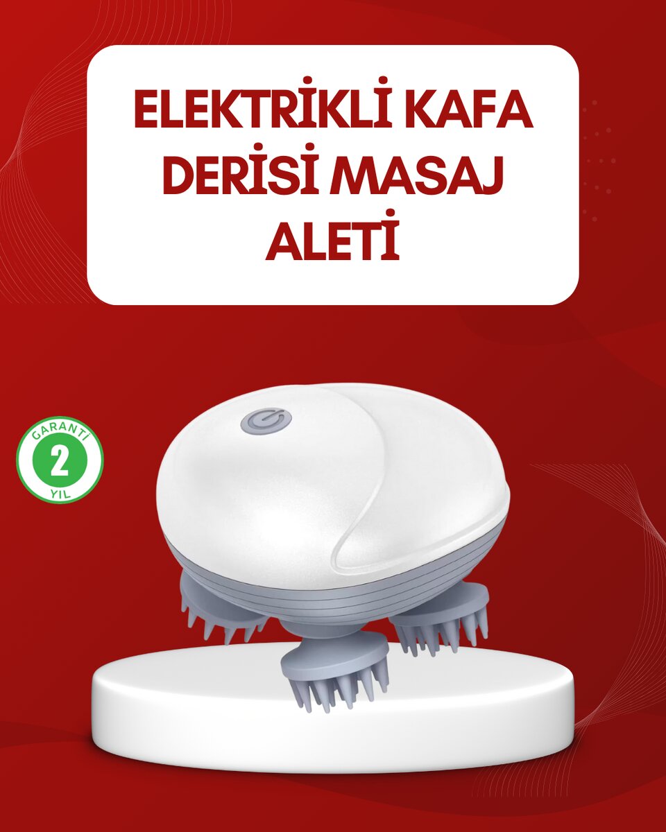 Su Geçirmez Elektrikli Kafa Masaj Cihazı IPX7 Su Geçirmez Elektrikli Kafa Masaj Cihazı IPX7
