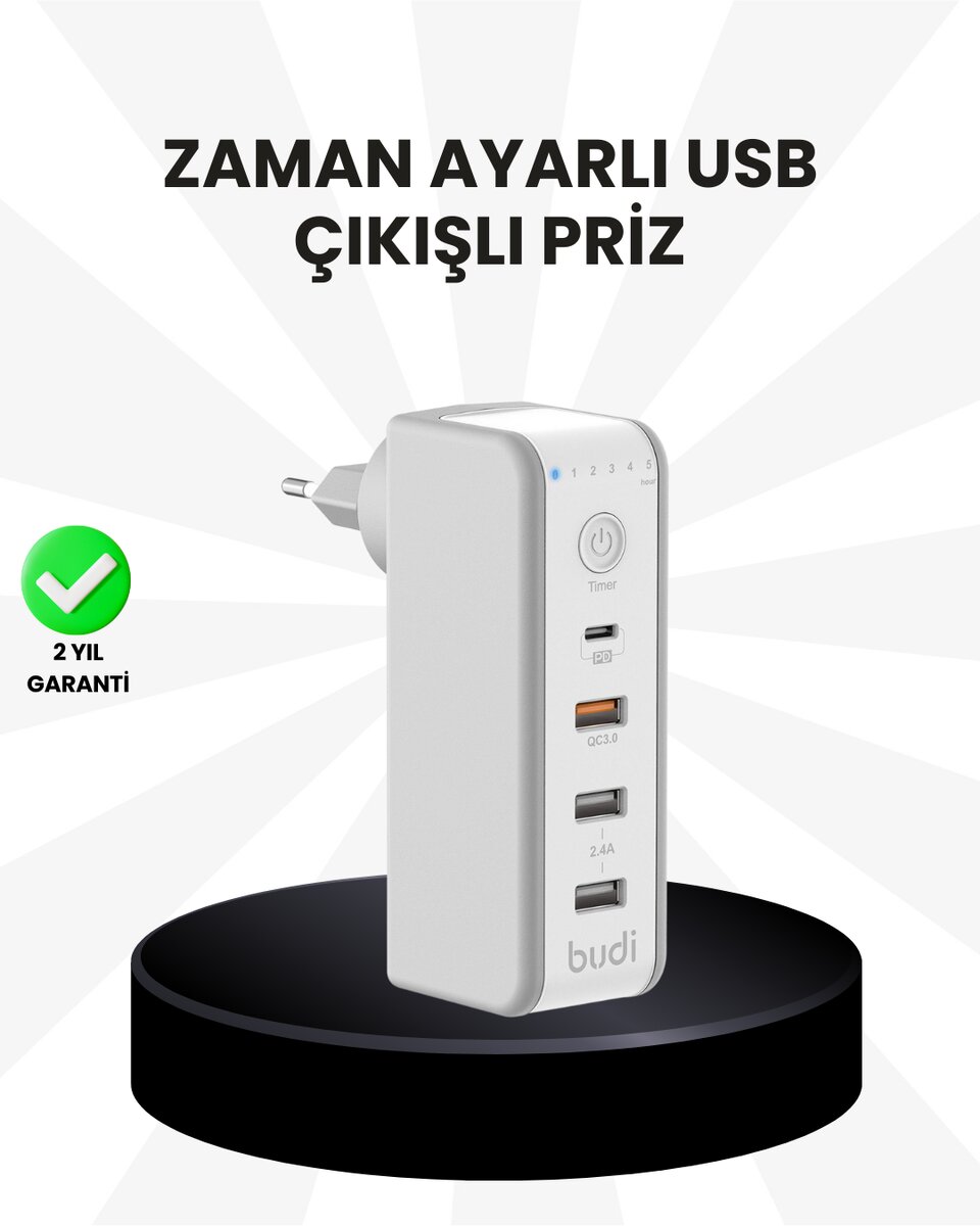 Akıllı Zaman Ayarlı Şarj Cihazı Güvenli ve Enerji Tasarruflu Akıllı Zaman Ayarlı Şarj Cihazı Güvenli ve Enerji Tasarruflu