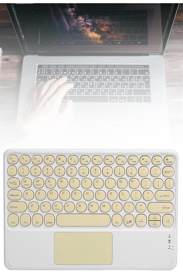 Bluetooth Touchpad Klavye 10.9 inch Kablosuz Wifi Q Klavye Slim Bluetooth Touchpad Klavye 10.9 inch Kablosuz Wifi Q Klavye Slim