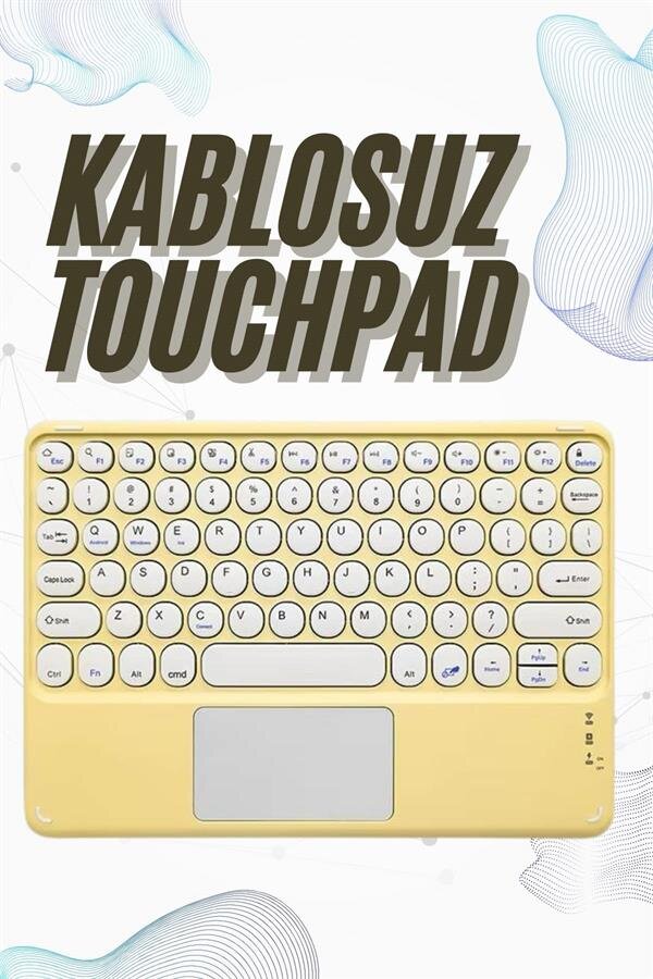 Bluetooth Touchpad Klavye 10.9 inch Kablosuz Wifi Q Klavye Slim Bluetooth Touchpad Klavye 10.9 inch Kablosuz Wifi Q Klavye Slim