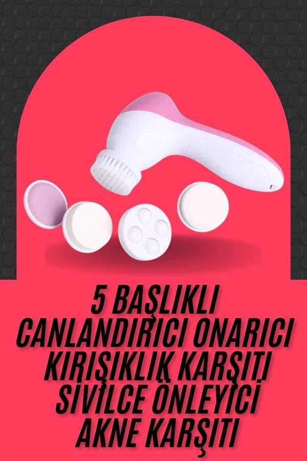Cilt Temizleme ve Masaj Aleti 5 Başlıklı Akne ve Sivilce Önleyici Cilt Temizleme ve Masaj Aleti 5 Başlıklı Akne ve Sivilce Önleyici