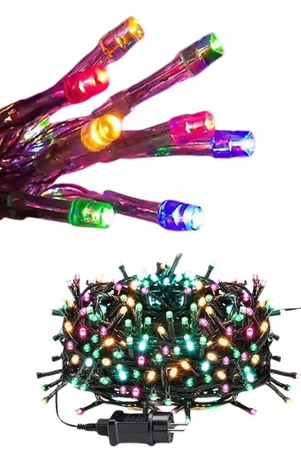 Ledli Fişli Led Dekor Lambası 5M RGB Yılbaşı Ağacı Işığı Ledli Fişli Led Dekor Lambası 5M RGB Yılbaşı Ağacı Işığı