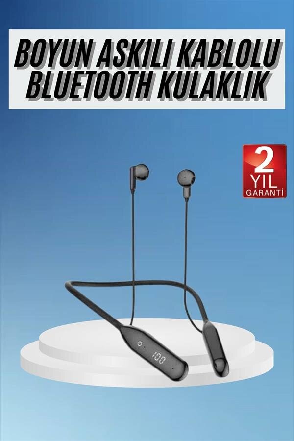 Boyun Bantlı Kablolu Yüksek Ses Kaliteli Bluetooth Kulaklık Uzun Pil Ömrü Boyun Bantlı Kablolu Yüksek Ses Kaliteli Bluetooth Kulaklık Uzun Pil Ömrü