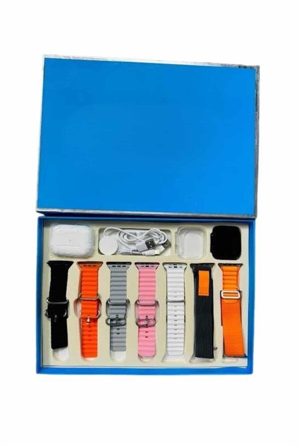 7 Kordonlu Unisex Akıllı Saat Çoklu Kordon Seçeneği Amoled Ekran 7 Kordonlu Unisex Akıllı Saat Çoklu Kordon Seçeneği Amoled Ekran